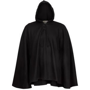 Mytholon NWT Black Cotton Raven Hooded Cape Cosplay One Size Unisex
